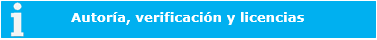 Autoría, verificación y licencias